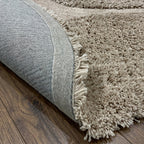 Organic rug - Odette Grid Taupe