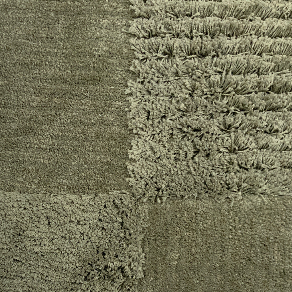 Organic rug - Odette Shapes Green