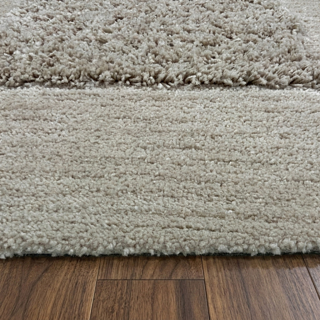 Organic rug - Odette Shapes Taupe