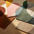 Wollteppich Abstrakt - Clarice Braun Beige