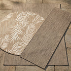 In- & Outdoor Teppich Rund - Malta Melange Schwarz