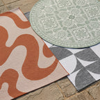 In- & Outdoor Teppich - Summer Shapes Grau