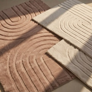 Soft High Pile Rug - Carvy Curves Cream