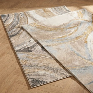 Marble Rug - Leonore Noce Cream/Brown
