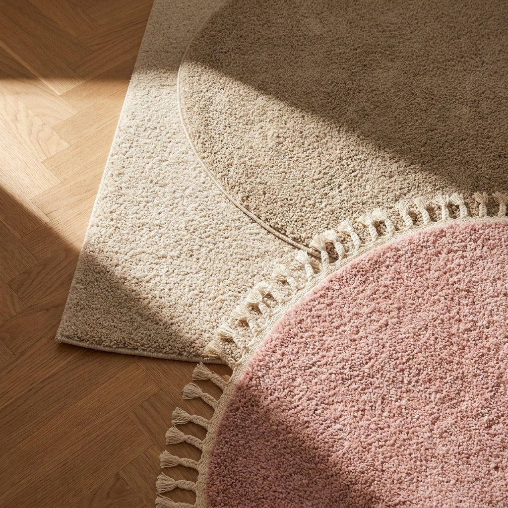 Teppich Hochflor Rund - Lofty Mint