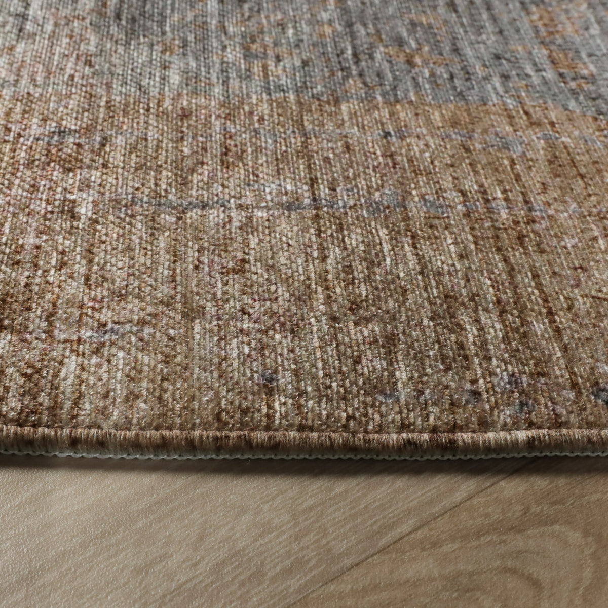 Runder abstrakter Teppich - Rusty Pastel