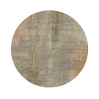 Runder abstrakter Teppich - Rusty Pastel