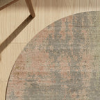 Runder abstrakter Teppich - Rusty Pastel
