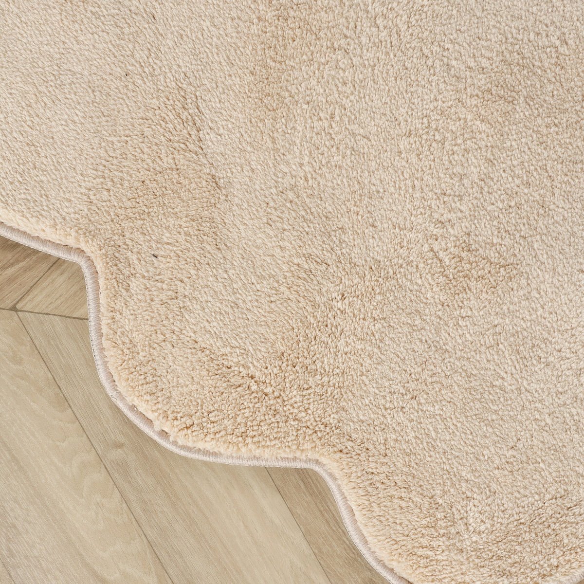 Round washable rug - Puck Beige