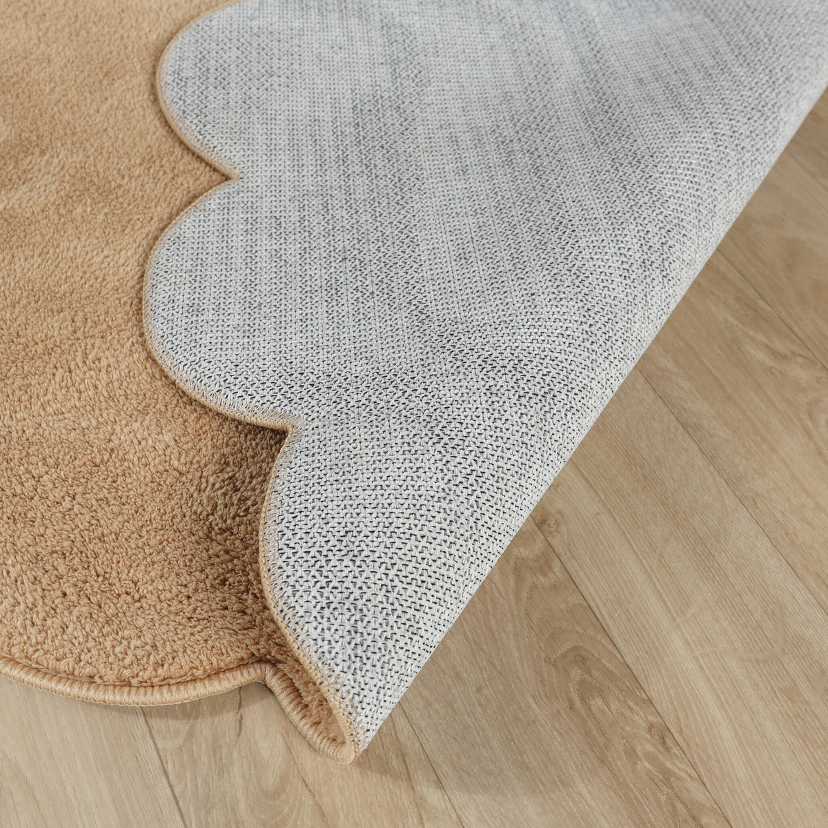 Round washable rug - Puck Brown
