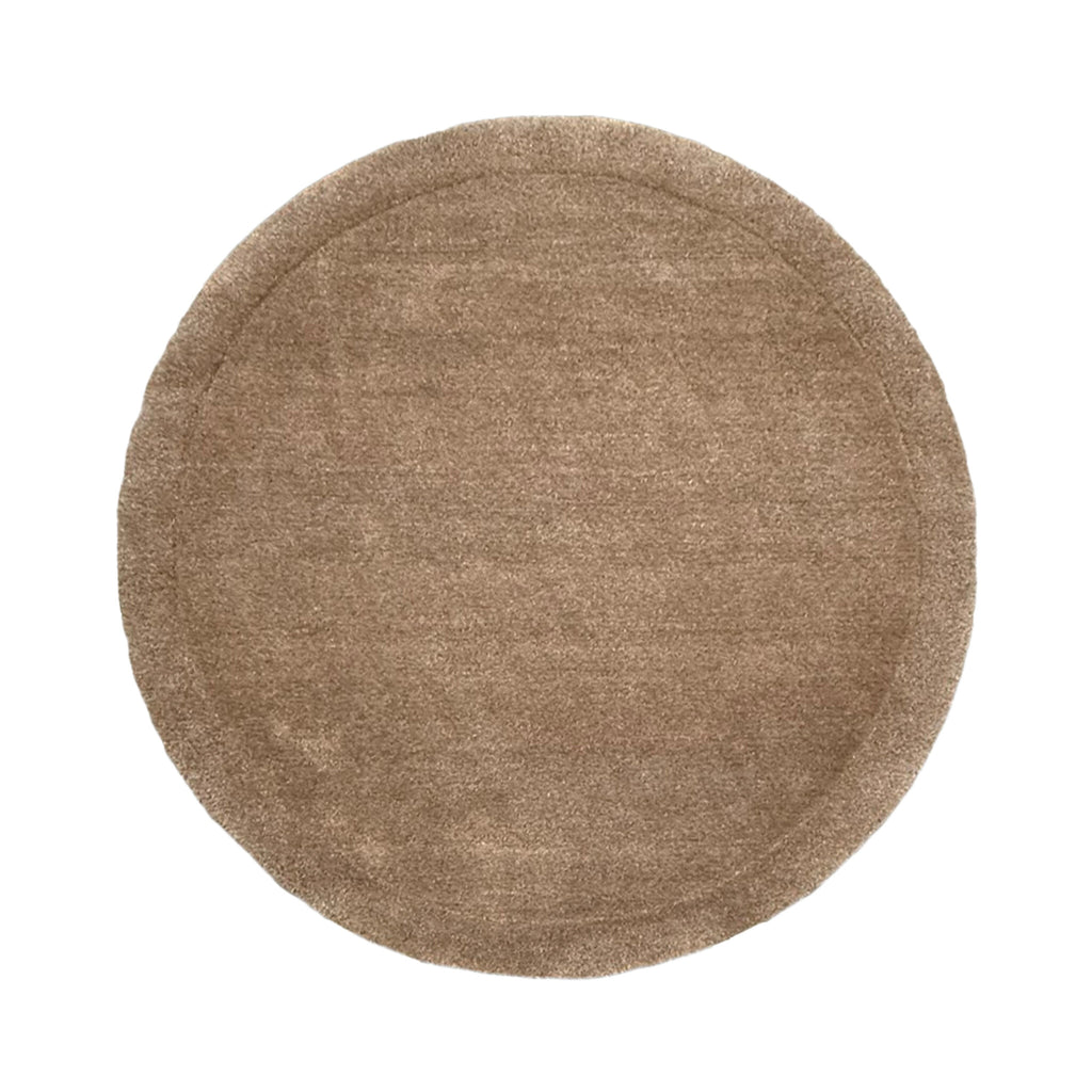 Round rug - Isara Border Brown