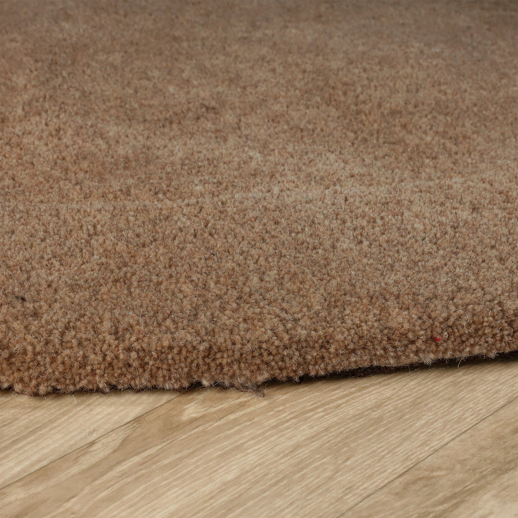 Round rug - Isara Border Brown