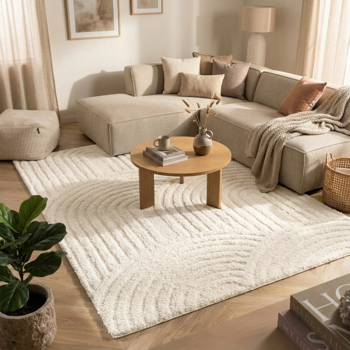 Teppich Skandinavisch - Lova Arches Creme
