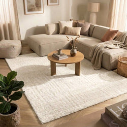 Skandinavischer Teppich - Lova Maze Creme