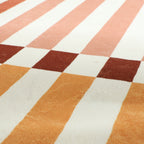 Washable children’s rug - Billy Blocks Terracotta