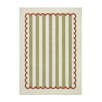 Waschbarer Kinderteppich - Billy Stripes Grün