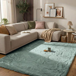 Soft High Pile Rug - Comfy Supreme Blue/Green