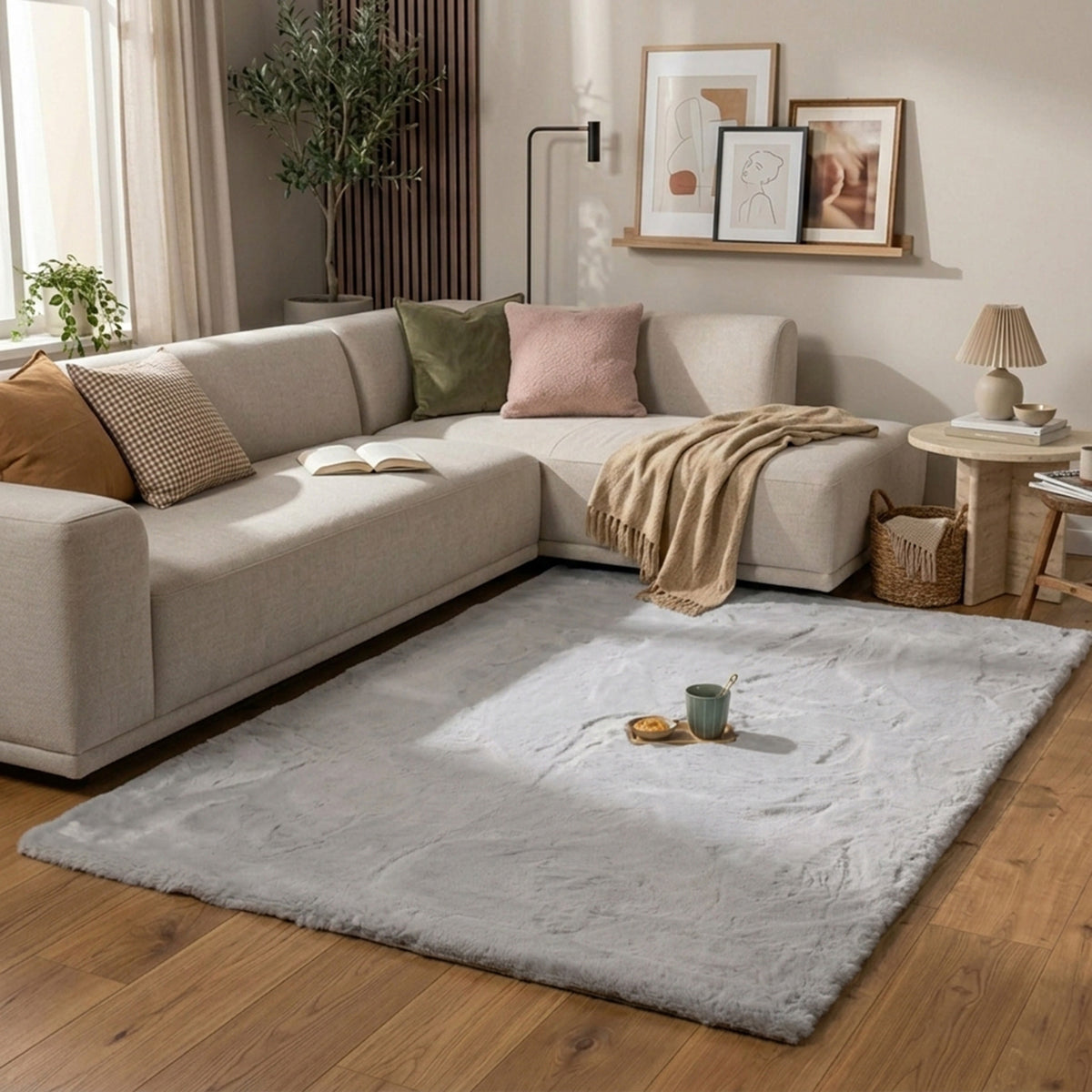 Hochflor Teppich - Comfy Supreme Grau