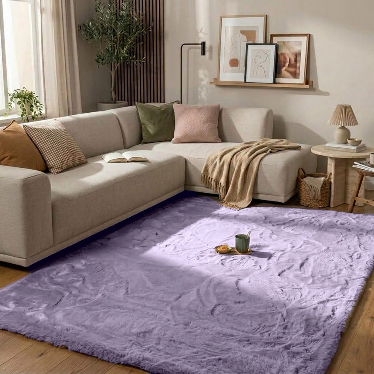 Hochflor Teppich - Comfy Supreme Lila