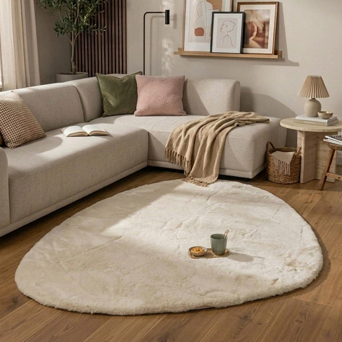 Hochflor Teppich - Comfy Supreme Pebble Creme