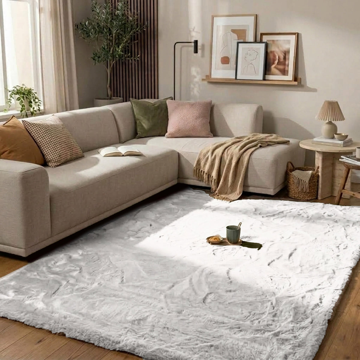 Soft High Pile Rug - Comfy Supreme White
