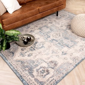 Teppich Vintage - Inspire Creme Blau 215