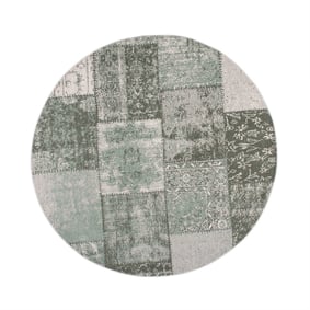 Teppich Patchwork Rund - Dreams Grun - sfeer