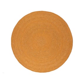 Wollteppich Rund - Wise Gelb Orange 378 - sfeer