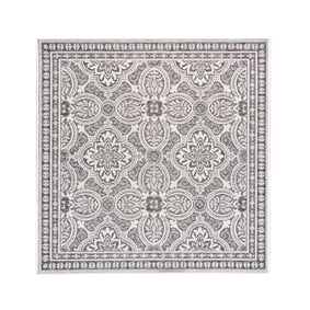In- & Outdoor Teppich Quadrat - Summer Oriental Grau - sfeer
