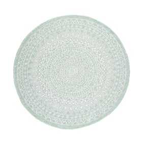 In- & Outdoor Teppich Rund - Summer Azteca Mint - sfeer