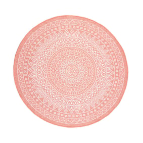 In- & Outdoor Teppich Rund - Summer Azteca Rosa - product