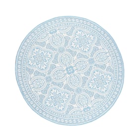 In- & Outdoor Teppich Rund - Summer Oriental Hellblau - sfeer