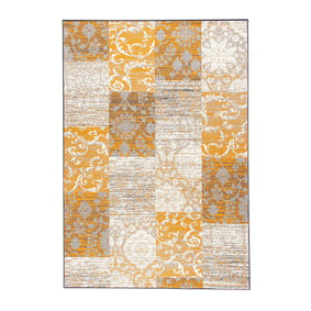 Teppich Patchwork - Famous Ocker - sfeer