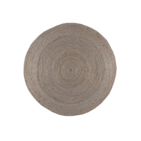 Jute Teppich Rund - Fair Grau - sfeer