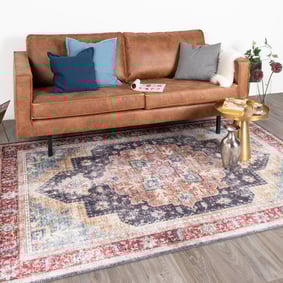 Teppich Vintage - Azara Blau Rot 