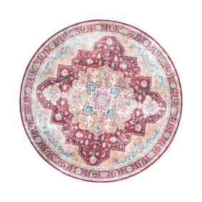 Teppich Vintage Rund - Azara Rot - sfeer