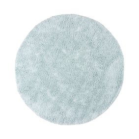 Teppich Hochflor Rund - Lofty Hellblau Türkis - product