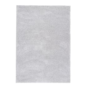 Teppich Hochflor - Lofty Hellgrau - sfeer