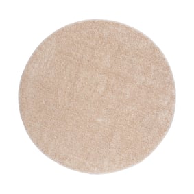 Hochflor Teppich Rund - Glazy Beige Creme - product