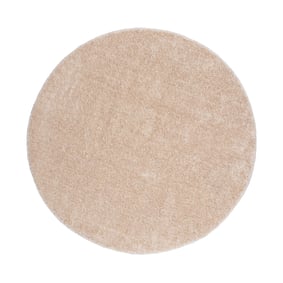 Hochflor Teppich Rund - Glazy Beige Creme - sfeer