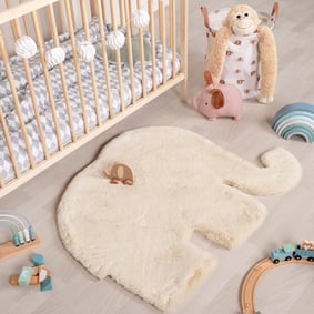 Kinderteppich - Huggy Elefant Creme