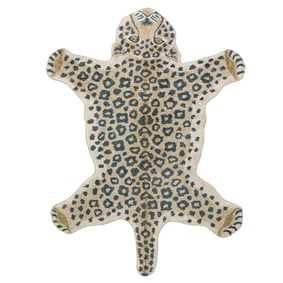 Waschbarer Kinderteppich - Wild Panther Natur - sfeer