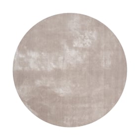 Waschbarer Viskose Teppich Rund - Vive Grau - sfeer