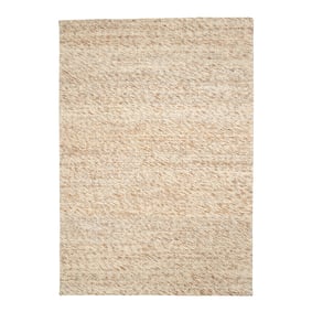 Wollteppich - Melange Creme Braun - sfeer