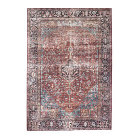 Teppich Vintage - Lugan Bordeaux Rot - sfeer