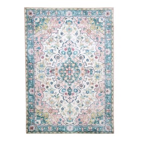 Teppich Vintage - Lily Oriental Blau Rosa - product