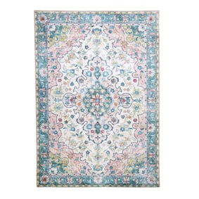 Teppich Vintage - Lily Oriental Blau Rosa - sfeer