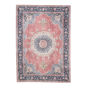 Teppich Vintage - Lily Medaillon Rot Rosa - sfeer