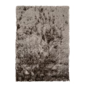 Hochflor Teppich - Glorious Silber Grau - sfeer