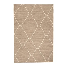 In- & Outdoor Jute Teppich - Fora Lines Natural - sfeer